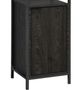 Elements International Fisher Black Bookcase-1