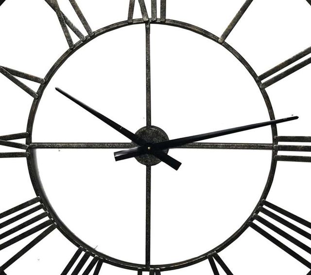 Signature Design by Ashley® Paquita Antique Silver Wall Clock-2