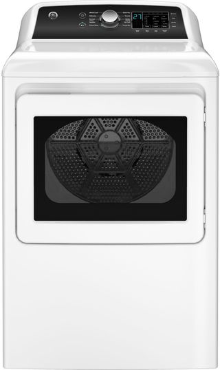 GE® 7.4 Cu. Ft. White Front Load Electric Dryer with Up To 120 ft. Venting and Sensor Dry