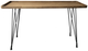 Moe's Home Collection Rollo Brown Rattan Console Table with Black Metal Legs-0