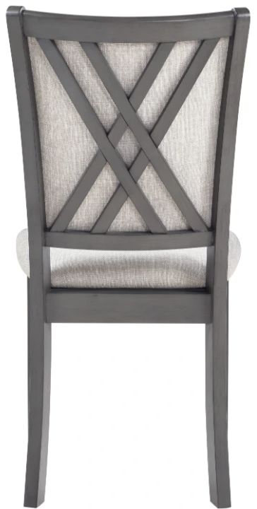 New Classic® Home Furnishings Amy 2-Piece Gray Dining Chair-4