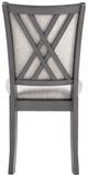 New Classic® Home Furnishings Amy 2-Piece Gray Dining Chair-4