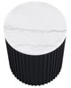 Steve Silver Co. Colvin White End Table with Black Base-1