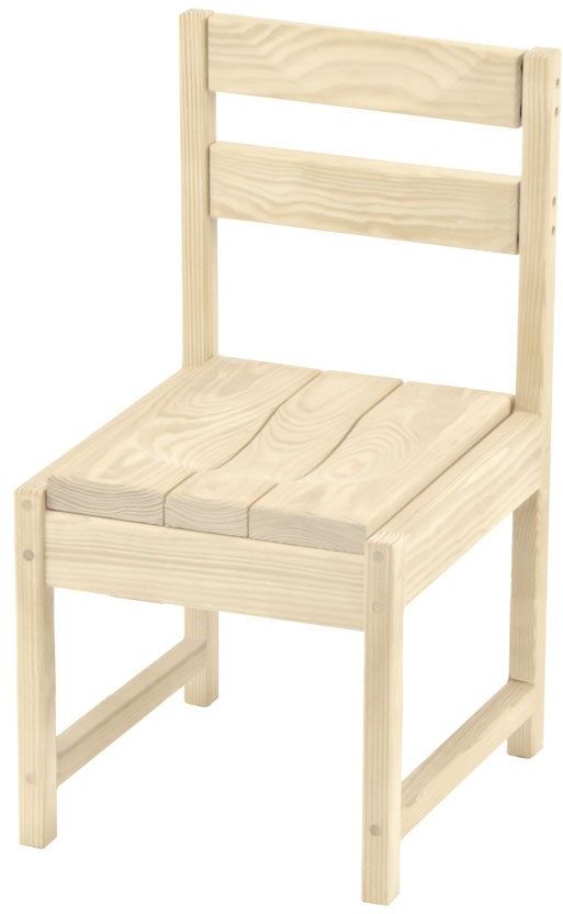 Crate Designs™ Furniture Unfinished Narrow Dining Side Chair-0