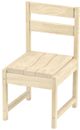 Crate Designs™ Furniture Unfinished Narrow Dining Side Chair-0