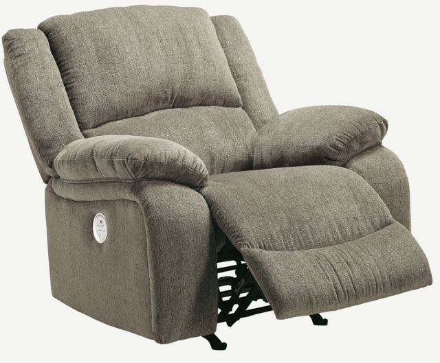 Signature Design by Ashley® Draycoll Pewter Power Rocker Recliner-1