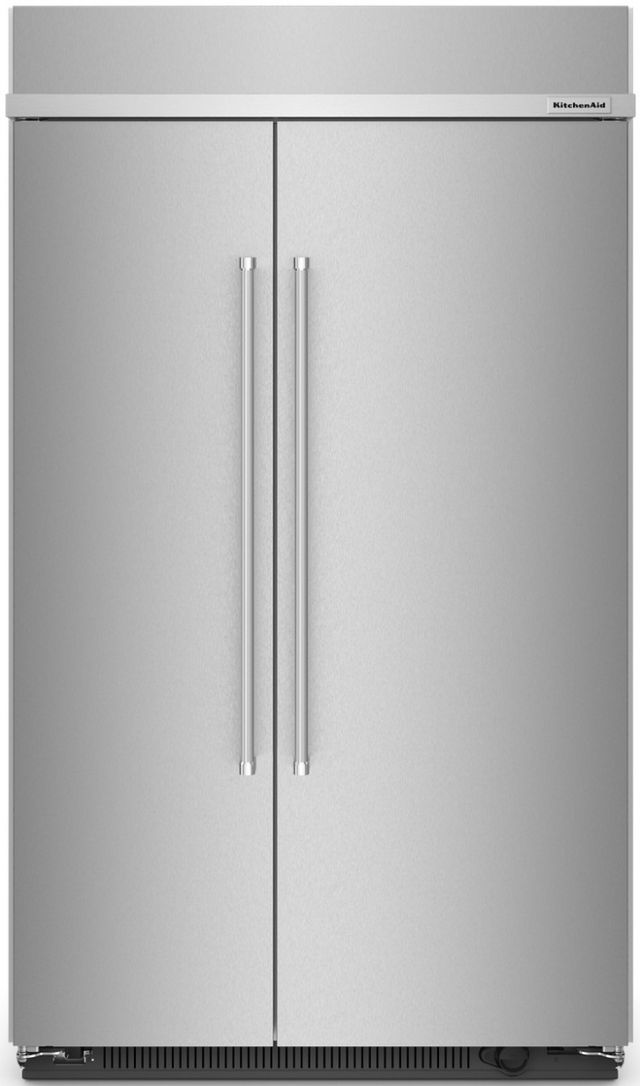 KitchenAid® 48 in. 30.0 Cu. Ft. Stainless Steel with PrintShield™ Finish Counter Depth Side-by-Side Refrigerator