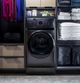 GE Profile™ 4.8 Cu. Ft. Carbon Graphite Washer Dryer Combo-0