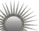 A & B Home Galvanized Silver Sunburst Mirror-1