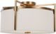 Uttermost® Colfax Antique Brass 3-Light Semi Flush-4