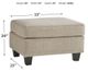Benchcraft® Abney Driftwood Ottoman-1