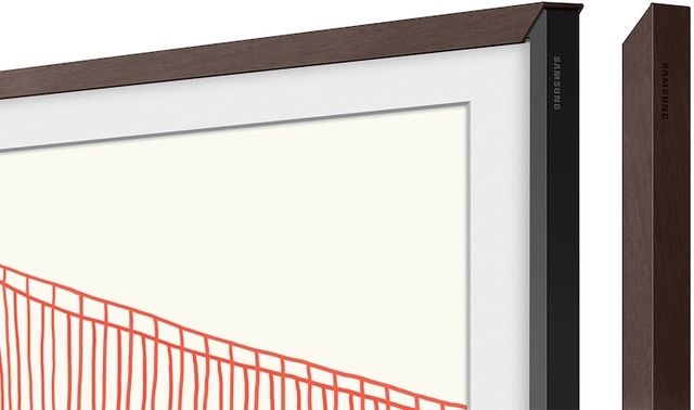 Samsung The Frame Customizable 50" Brown Modern Bezel-4