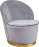 TOV Furniture by TOV Slashed Grey Julia Velvet Junior Chair-0