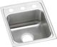 Elkay Lustertone® Classic Lustrous Satin 15" x 17-1/2" x 6" 3-Hole Single Bowl Drop-In ADA Sink-0