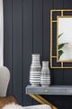 A & B Home Black/White 18" Vase-4