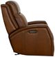 Flexsteel® Mustang Rust Brown Power Glider Recliner with Power Headrest-2