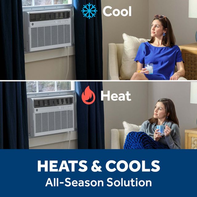 GE® 18,000 BTU Smart Heat/Cool Electronic Window Air Conditioner for Extra-Large Rooms up to 1000 sq. ft.-2