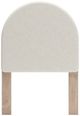 Signature Design by Ashley® Shapella Tan/White Twin Upholstered Panel Headboard-1