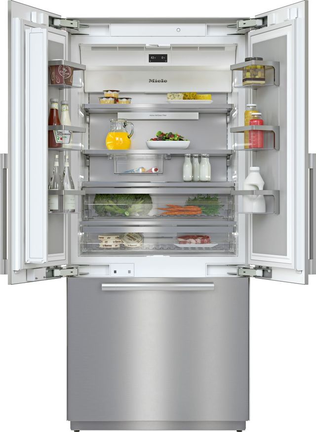 Miele MasterCool™ 36 in. 19.4 Cu. Ft. Stainless Steel Built-In French Door Refrigerator-2