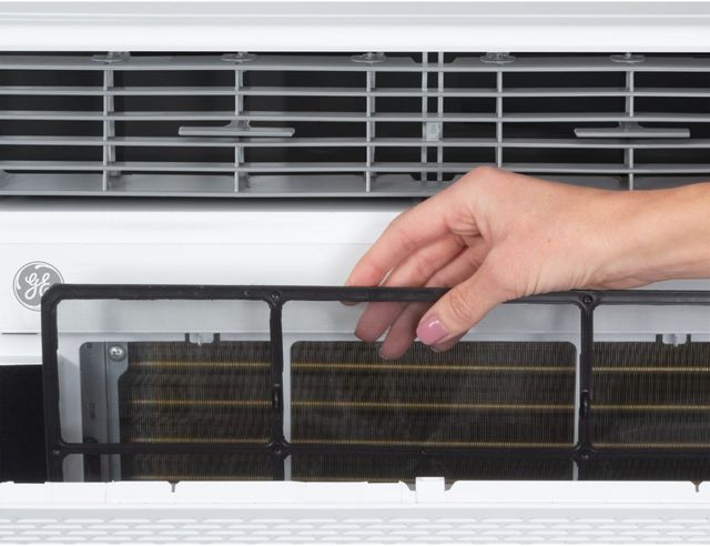 GE® 12000 BTU's White Smart Window Mount Air Conditioner-2