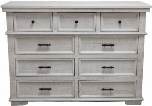 Million Dollar Rustic Sam Nero White Dresser-0