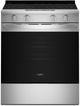 Whirlpool® 30'' Stainless Steel Smart Slide-In Electric Range with Air Cooking Technology and Steam Clean-0