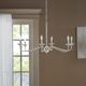 Olliix by Hampton Hill Brighton Distressed White 6-Light Farmhouse Chandelier-5