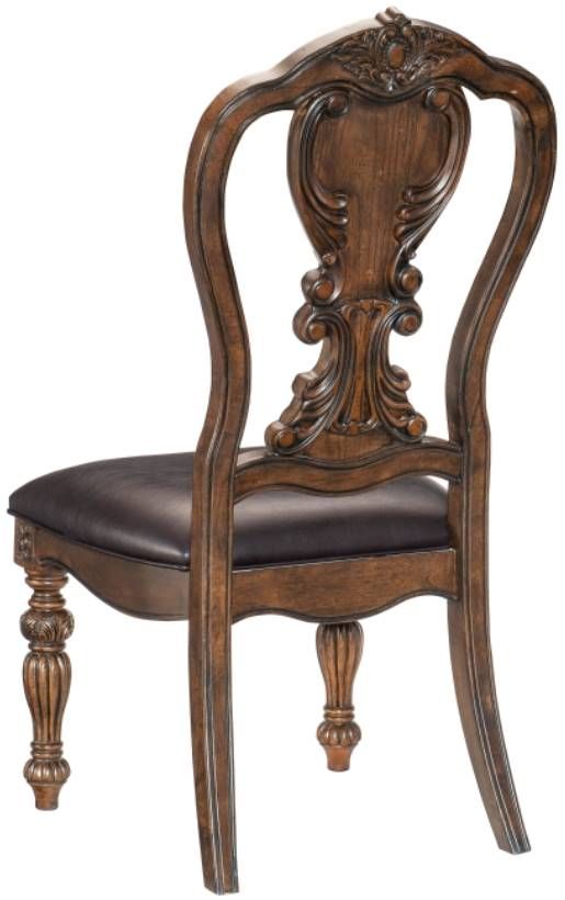 Homelegance® Bergen Dark Oak Dining Side Chair-3