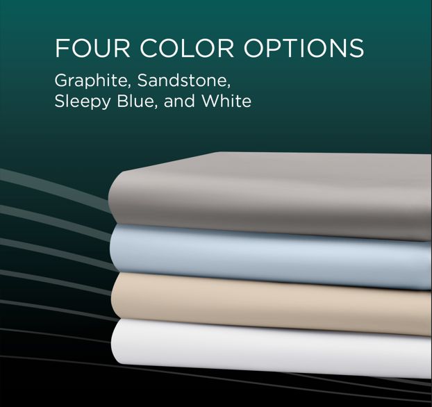 Tempur-Pedic® TEMPUR-Adapt® Luxe 2-Piece Silver Mist Egyptian Cotton King Pillow Cases-3