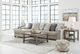 Benchcraft® Ardsley 3-Piece Pewter Left-Arm Facing Sectional and Chaise-1