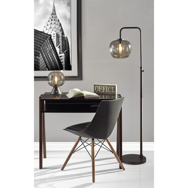 Adesso® Ashton Matte Black Floor Lamp-2