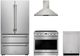 Thor Kitchen® 4 Piece Stainless Steel Gas Kitchen Package-0