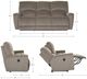 La-Z-Boy® Cassian Sand Manual Reclining Sofa-2