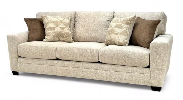 Intermountain Furniture American Landmark Stansbury Durban Linen Sofa With 4 Accent Pillows-2