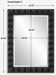 Uttermost® Studded Matte Black Mirror-2