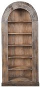 Classic Home Brown 82" Tall Arch Bookcase-1
