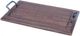 A & B Home Brown Wooden Rectangular Tray-0