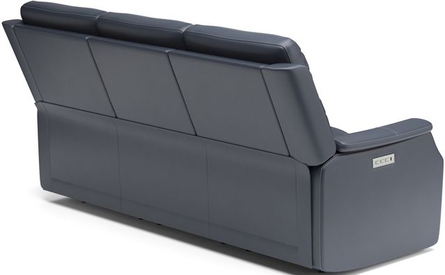 Flexsteel® Easton Dark Blue Power Reclining Sofa with Power Headrests and Lumbar-2