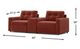Drew & Jonathan Home ModularOne New Horizon 3-Piece Merlot Modular Sectional with Media Charging Console-2