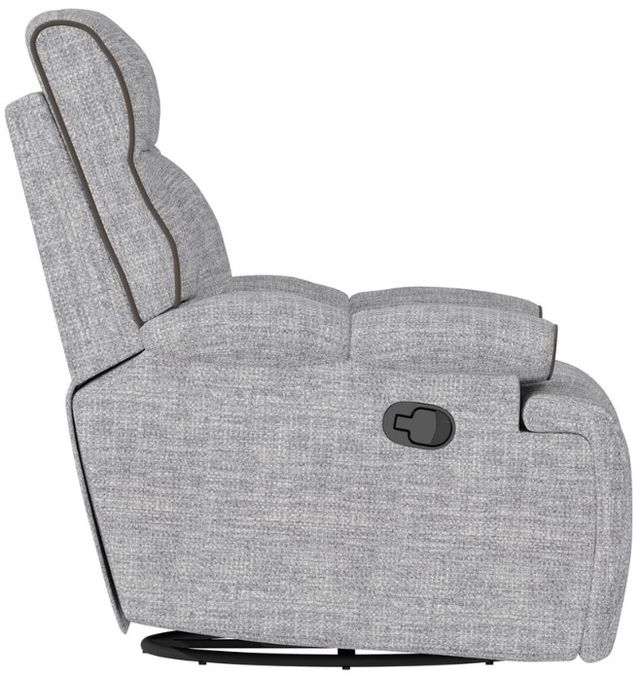 Emerald Home Grayson Gray Manual Swivel Glider Recliner-4