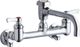 Elkay Chrome Service/Utility 8" Centerset Wall Mount Faucet with 7" Vented Spout and Offset Inlet Stop-0
