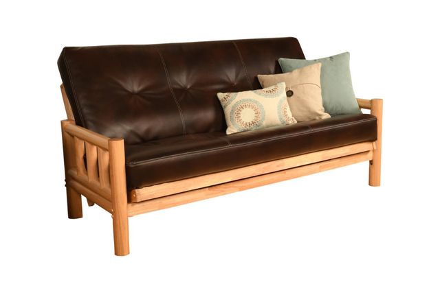 Kodiak Furniture Lodge Oregon Trail Java/Natural Full Futon with Mattress-0