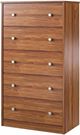 Ameriwood Home Ellwyn Bank Alder 5 Drawer Dresser-2