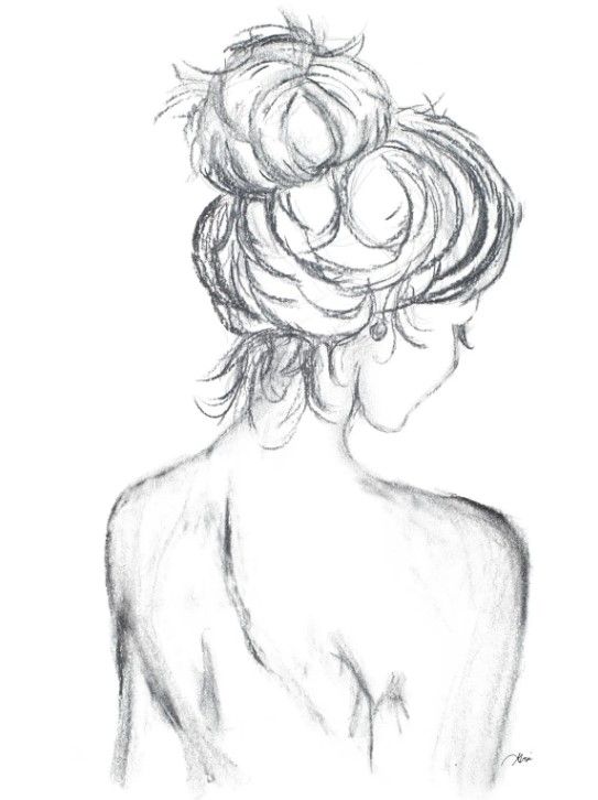 Classy Art Messy Bun II by Gina Ritter Wall Art-0