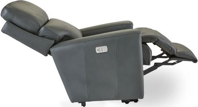 La-Z-Boy® Apollo Blue Grey Leather Power Wall Recliner with Headrest and Lumbar-4
