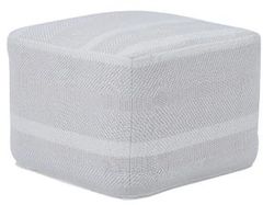 Renwil® Renaud Ivory/Light Grey Pouf