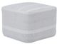 Renwil® Renaud Ivory/Light Grey Pouf-0