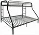 ACME Furniture Tritan Black Twin XL Over Queen Bunk Bed-0