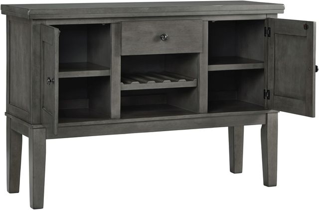 Signature Design by Ashley® Hallanden 8-Piece Gray Dining Room Set-3