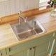 Elkay Lustertone® Classic Lustrous Satin 22" x 19-1/2" x 10-1/8" 4-Hole Single Bowl Drop-In Sink with Perfect Drain®-3